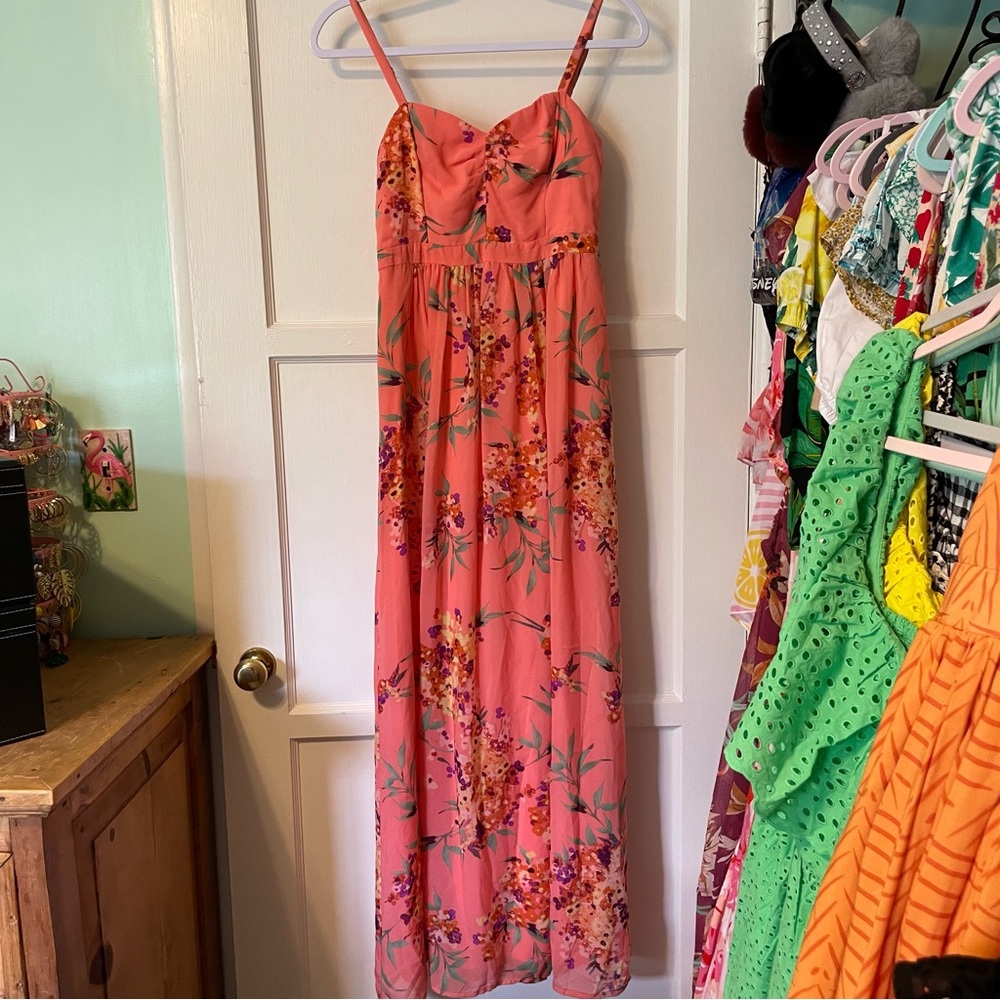 Eva Mendes for New York & Company Floral Maxi Dress